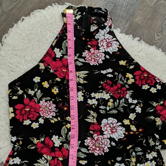 SHEIN Flare Leg Halter Jumpsuit ~ NEW - Picture 7 of 8